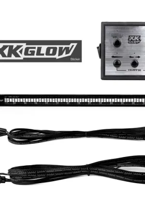 High Quality XK Glow Tube Strobe Lights w/ Traffic Modes Ultra LEDs Multiple Modes + Solid On - Amber 4pc 12in