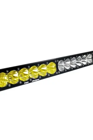 No Minimum Order Baja Designs 30" OnX6 Arc Dual Control LED Light Bar - Amber/Clear Driving/Combo