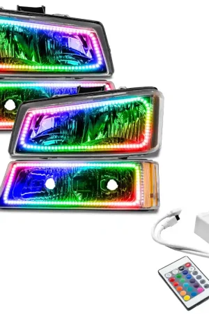 Oracle 03-06 Chevy Silv Pre-Assembled Headlights w/ Parking Lights - w/ Simple Controller Luxury