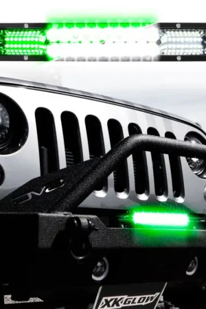 Instant Buy XK Glow 2-in-1 LED Light Bar w/ White and Hunting Green Flood and Spot Work Light 30In