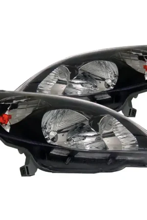 ANZO 2003-2008 Toyota Matrix Crystal Headlights Black One Day Deal