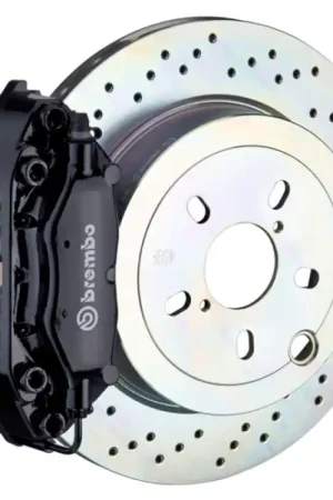 Markdown Brembo 66-89 911S/SC/Carrera Rear GT BBK 4 Piston Cast 2pc 309x28 1pc Rotor Drilled-Black