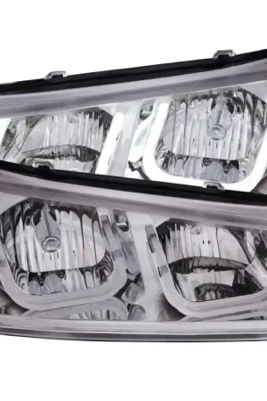 ANZO 2003-2006 Chevrolet Silverado 1500 Projector Headlights w/ U-Bar Chrome Bargain