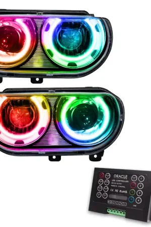 Oracle 08-14 Dodge Challenger SMD HL (HID Style) - ColorSHIFT w/ 2.0 Controller Mega Sale