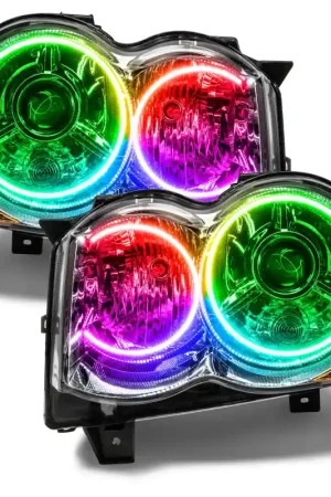 Free Shipping Oracle 08-10 Jeep Grand Cherokee SMD HL - HID - ColorSHIFT w/o Controller