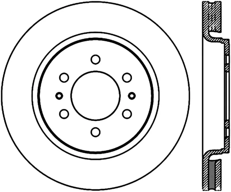 StopTech 10-16 Ford F-150 Slotted & Drilled Front Right Sport Brake Cryo Rotor Buy Direct