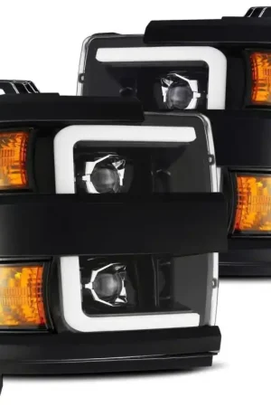 Mega Sale AlphaRex 15-19 Chevy 2500HD PRO-Series Proj Headlights Plank Jet Blk w/Activ Light/Seq Signal/DRL