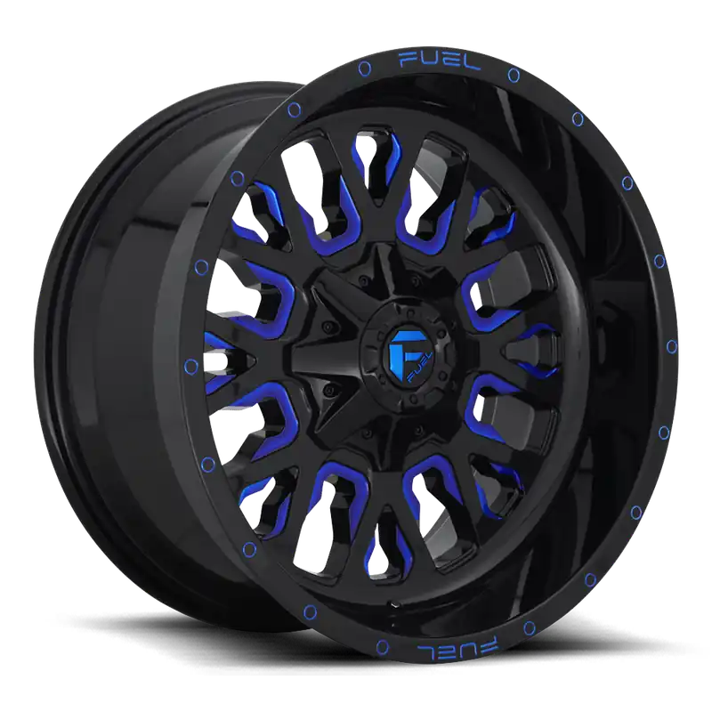 Aluminum Wheels 18X9 Stroke D645 6 On 120/6 On 139.7 Gloss Blue Milled 78.1 Bore 19 Offset Fuel Off Road Wheels Authentic