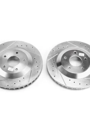 Power Stop 2004 Cadillac XLR Front Evolution Drilled & Slotted Rotors - Pair Limited Time
