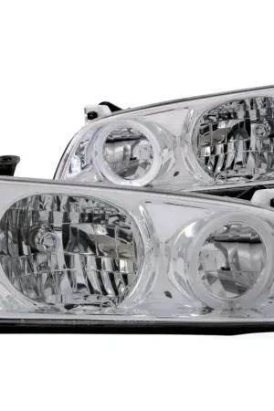 ANZO 2000-2001 Toyota Camry Crystal Headlights w/ Halo Chrome One Day Deal
