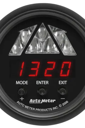 Autometer Z-Series 2-1/16in Tachometer Digital 16000 RPM w/ LED Shift Light Latest