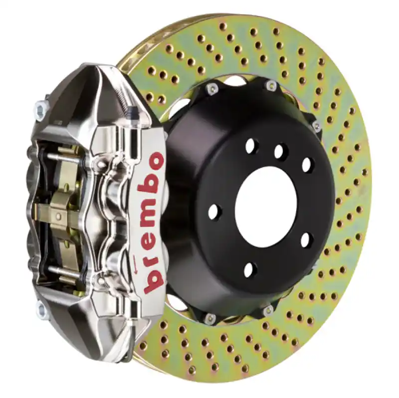 Brembo 88-91 Testarossa Rear GTR BBK 4 Piston Billet380x28 2pc Rotor Drilled- Nickel Plated Wholesale