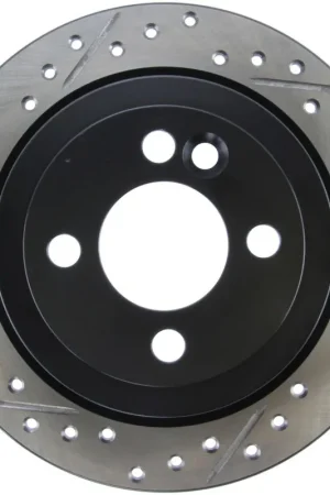 StopTech 07-09 Mini Cooper/Cooper S Slotted & Drilled Right Rear Rotor Buy Direct