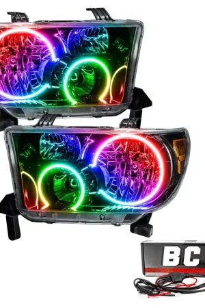 Professional Grade Oracle 07-11 Toyota Tundra Pre-Assembled Headlights - Black Housing - w/ BC1 Controller