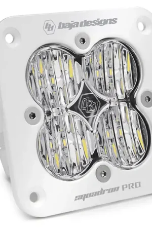 Exclusive Offer Baja Designs Squadron Pro White Wide Cornering Pattern Flush Mount LED Light Pod - Clear