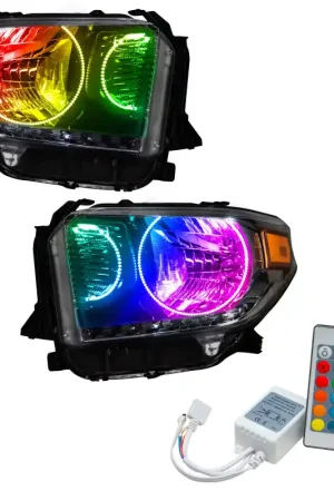 Buy Online Oracle 14-17 Toyota Tundra SMD HL - Dual Halo Kit - ColorSHIFT w/ Simple Controller