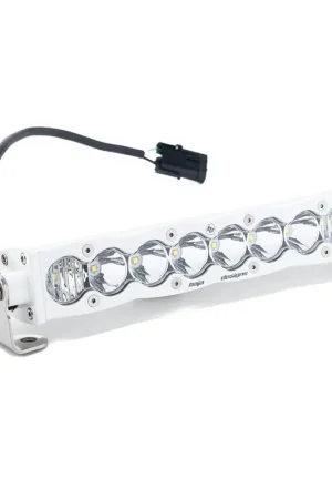 S8 White Straight LED Light Bar (10 Inch; Driving/Combo; Clear) Baja Designs Brand New