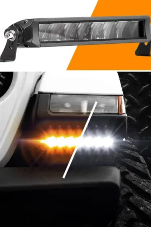 Bargain XK Glow Razor Light Bar Fog+Strobe No Wire & Switch 6in