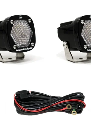 S1 Black LED Light Pod Pair (Work/Scene, Clear) Best Choice