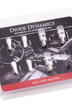 Free Delivery Diode Dynamics 18-19 Mustang Stage 2 Mustang Interior LED Light Kit - Cool - White