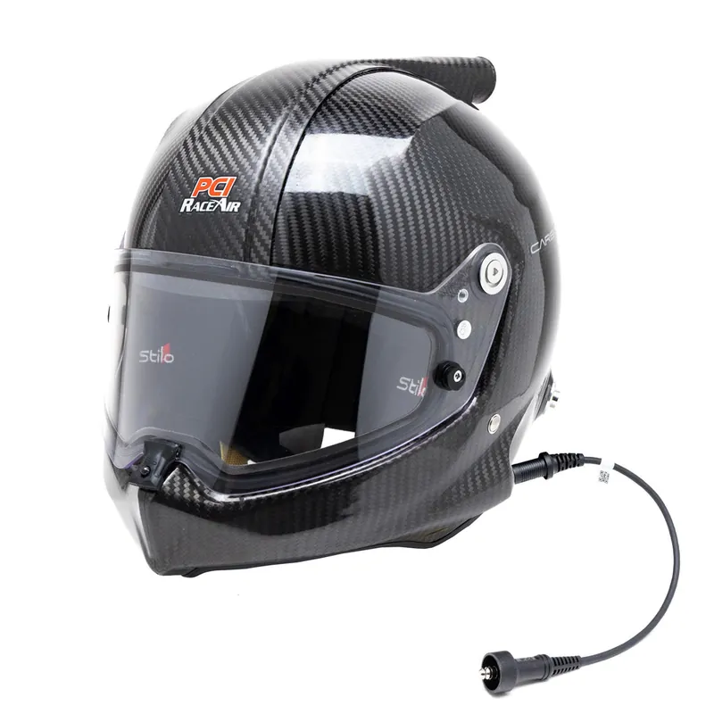 PCI Stilo Venti WRX Dirt SA2025 Helmet with Carbon Fiber RaceAir Fitting and Stilo Earcup Wiring Limited Edition