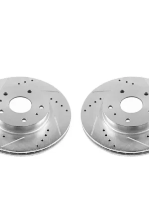Brand New Power Stop 07-13 Suzuki SX4 Front Evolution Drilled & Slotted Rotors - Pair