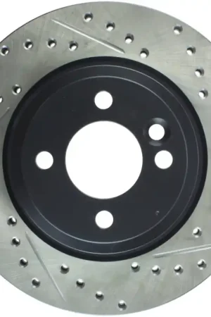 New Release StopTech 02-07 Mini Cooper/Cooper S Slotted & Drilled Left Front Rotor