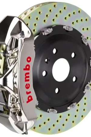 Brembo 24+ BMW M30i/530i XDrive Fr GT-R BBK 6 Piston Billet 380x34 2pc Rotor Drilled - Nickel Plated Bulk Order