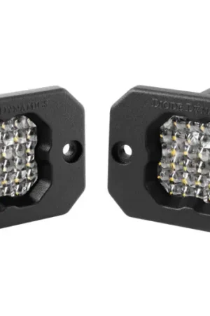 Express Delivery Diode Dynamics Stage Series C1 LED Pod Pro - White Flood Flush ABL (Pair)