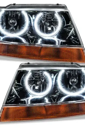 Oracle 99-04 Jeep Grand Cherokee SMD HL - Black - White No Minimum Order