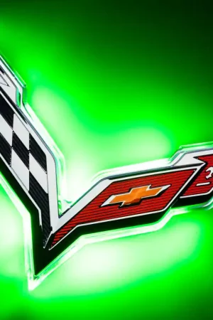 Holiday Sale Oracle Corvette C7 Rear Illuminated Emblem - Green
