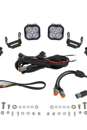 Last Chance Diode Dynamics SS3 LED Bumper 2 In Roll Bar Kit Pro - White SAE Fog (Pair)