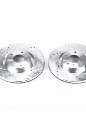 Crafted Power Stop 08-12 Infiniti EX35 Front Evolution Drilled & Slotted Rotors - Pair