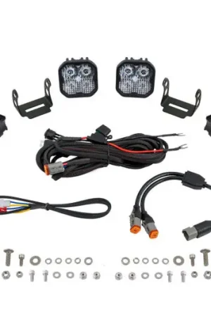 Diode Dynamics SS3 LED Bumper 1 3/4 In Roll Bar Kit Sport - White Combo (Pair) Limited Edition