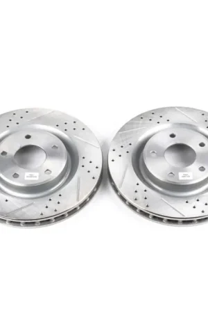 Get Yours Power Stop 05-07 Cadillac XLR Front Evolution Drilled & Slotted Rotors - Pair