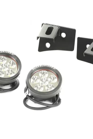 Money Back Guarantee Rugged Ridge 07-18 Jeep Wrangler JK Round Windshield LED Light Kit w/ Brackets