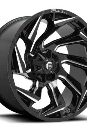 Aluminum Wheels 18X9 Reaction D753 5 On 139.7/5 On 150 Gloss Black/Milled 110.1 Bore -12 Offset Fuel Off Road Wheels One Day Deal