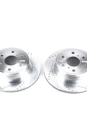 Power Stop 07-18 Chevrolet Silverado 1500 Rear Evolution Drilled & Slotted Rotors - Pair Must Have