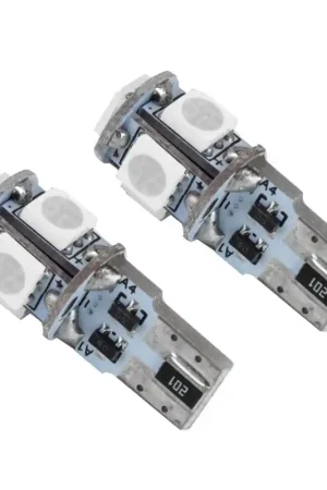 Oracle T10 5 LED 3 Chip SMD Bulbs (Pair) - Aqua Discount