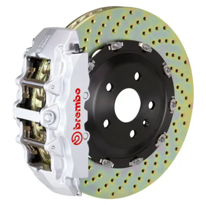 Low Price Brembo 12-18 A6 3.0T/12-18 A7 3.0T Front GT BBK 6 Piston Cast 380x34 2pc Rotor Drilled-Silver