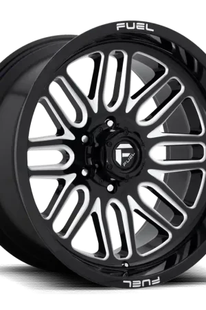 Professional Grade Aluminum Wheels 22X10 Ignite D662 6 On 139.7 Gloss Black Milled 106.1 Bore -18 Offset Fuel Off Road Wheels