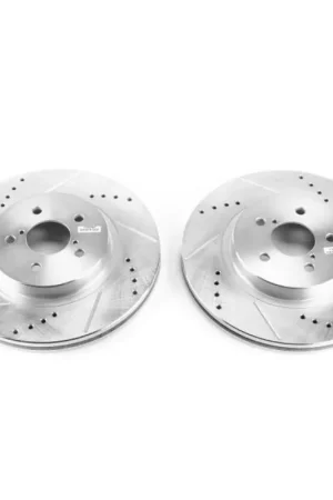 Power Stop 2019 Subaru Crosstrek Front Evolution Drilled & Slotted Rotors - Pair Big Sale