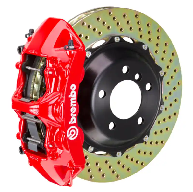 Place Order Brembo 05-08 997.1 C2 (Excl PCCB) Fr GT BBK 6Pis Cast 380x32 2pc Rotor Drilled-Red