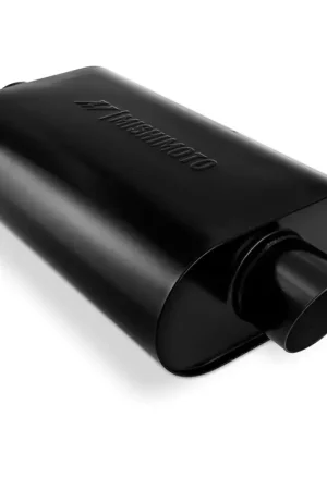 Mega Sale Mishimoto Muffler with 3in Center Inlet/Outlet - Angled Tip - Black