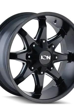 ION Type 181 17x9 / 5x114.3 BP / -12mm Offset / 87mm Hub Satin Black/Milled Spokes Wheel Place Order