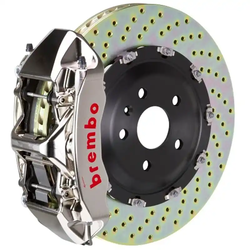 Brembo 14-18 A250/14-19 CLA250 Front GTR BBK 6 Piston Billet 380x34 2pc Rotor Drilled- Nickel Trending