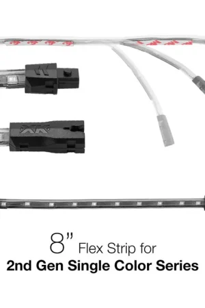 Affordable XK Glow Single Color 8in Flex Strip Single Color RED - 2nd Gen
