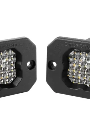 Brand New Diode Dynamics Stage Series C1R - White Flood Flush Mount LED Pod (Pair)
