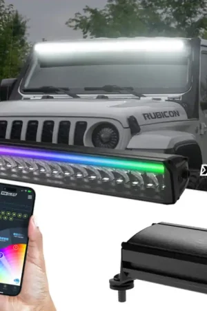 XK Glow 20in Offroad Light Bar w/ RGBW Chasing DRL & App Control Express Delivery
