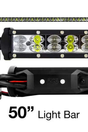 XK Glow RGBW Light Bar High Power Offroad Work/Hunting Light w/ Bluetooth Controller 50In Holiday Sale